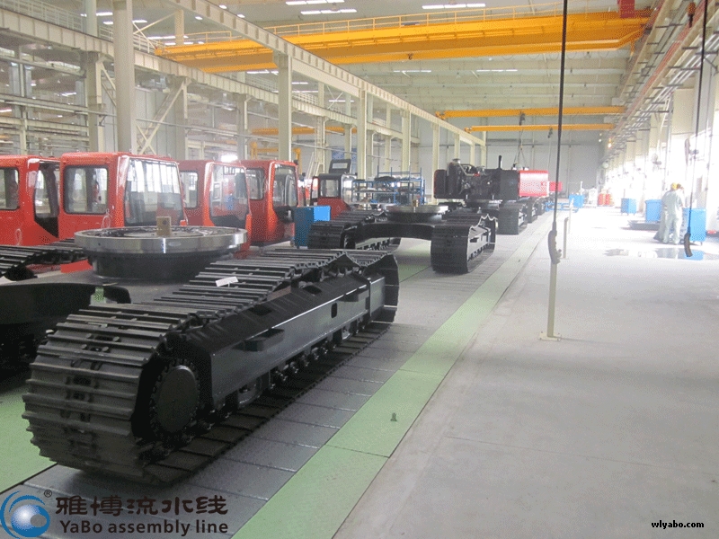 主要應(yīng)用于挖掘機總裝線