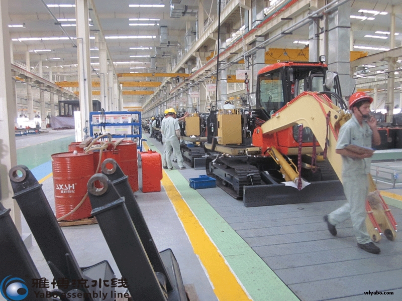 主要應(yīng)用于小挖掘機總裝線