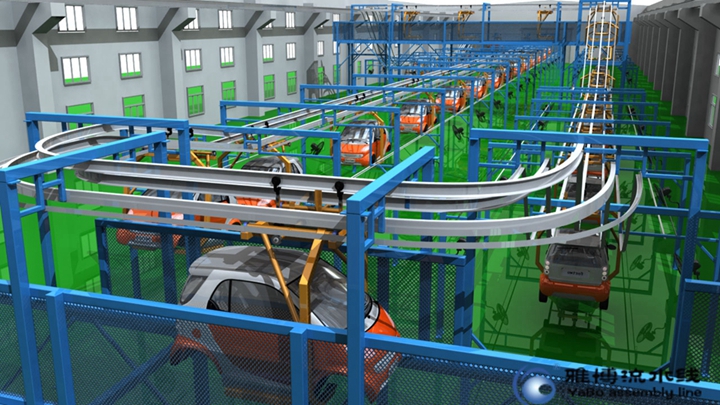 新能源汽車流水線生產(chǎn)